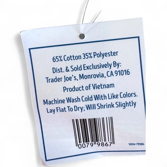 Trader Joe’s Mini Pastel Canvas Tote Bag – Lavender - Picture 3 of 3